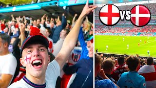 Morgz Reacts to ENGLAND vs DENMARK Euro Semi Final at WEMBLEY shorts [upl. by Tnilf]