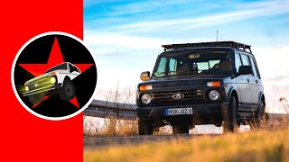 Mit dem Lada Niva auf der Autobahn 😨 Was ist das für ein Geräusch 🙉 [upl. by Tips]