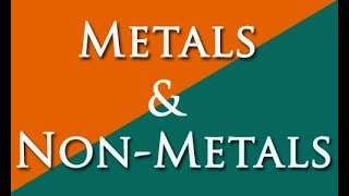 METAL AND NONMETALS [upl. by Bellda]