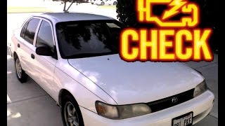 Corolla 92  96 Check engine light  ENG SUB diagnostico de codigo error OBDI [upl. by Lleraj692]