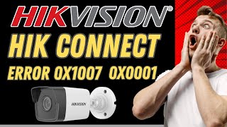 Hikvision Offline 0x1007 error WATCH ME FIXING IT [upl. by Margalit]