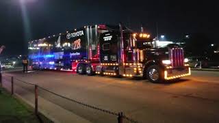 NASCAR Haulers leaving Martinsville First Data 500 2018 [upl. by Constantina]