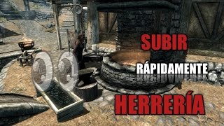 MEJORAR HERRERÍA RÁPIDO en Skyrim  Primer método 🏹🔨 [upl. by Einniw]