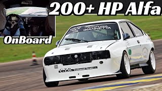 Alfa Romeo Alfasud Sprint Trofeo Europa by Autodelta  OnBoard  8500 rpm amp 200 Hp Boxer Engine [upl. by Crescin]