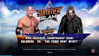 WWE 2K23 2023 Goldberg Vs The Fiend Bray Wyatt [upl. by Ahseinar]