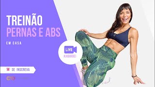 🔴 Treino AO VIVO pernas e barriga Carol Borba [upl. by Opiak]