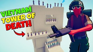 TABS Vietnam War TOWER OF DEATH  Totally Accurate Battle Simulator New Update [upl. by Cherilyn]