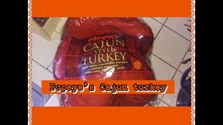 POPEYES CAJUN TURKEY HAPPY THANKSGIVING [upl. by Dnomyaw540]