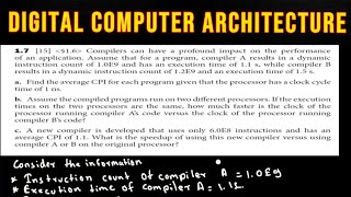 Compilers can have a profound impact on the performance of an application Assume that for a prog… [upl. by Angelico393]