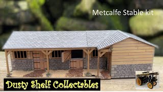 Model Railway Metcalfe Stable review  build [upl. by Salb]