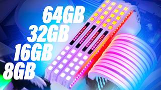 Wie viel RAM braucht man 2024 8GB vs 16GB vs 32GB vs 64GB [upl. by Anar425]