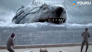 Giant shark mutates emerge to attack humans  Megalodon Returns  YOUKU MONSTER MOVIE [upl. by Ireg]