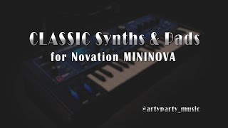 Novation MININOVA CLASSIC Synths amp Pads [upl. by Virgina]