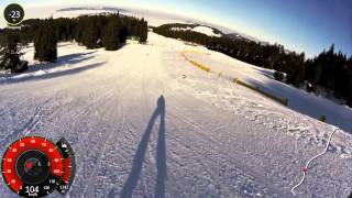 Skigebiet Bödele  Schwarzenberg mit Vollgas die Piste runter [upl. by Holly65]