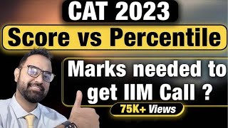 CAT 2023 Score vs Percentile  How Much Marks to get IIM in CAT  IIM Cut offs [upl. by Rehpitsirhc]