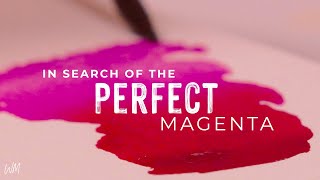 In Search of the Perfect Watercolor Magenta [upl. by Aitam]