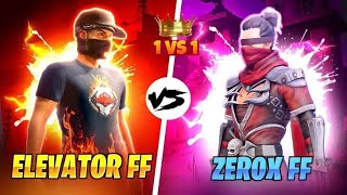 Zerox FF Vs Elevator FF 🥵  Testing Zerox 🐰To Join Nonstop Gaming Guild 🏰  Garena Free Fire [upl. by Anawak56]