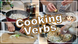 Verbos de cocina en Inglés  Listen and practice 🎧 [upl. by Hayman]