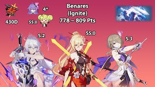 Benares Ignite EX Abyss RL Compilation 778  809 Pts Honkai Impact 3 430D [upl. by Kotta]