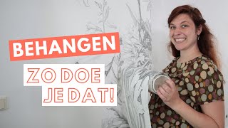 BEHANGEN Zo doe je dat  Klus tutorial  Klussen voor beginners [upl. by Olen]