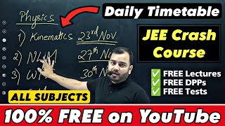 50 Days JEE CHALLENGE  Complete JEE Crash Course FREE  MANZIL Batch on PWJEEWallah [upl. by Sausa]