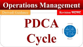 PDCA Cycle in hindi  pdca cycle in quality management pdca cycle in operations management [upl. by Jaquenetta]