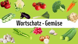 Deutsch lernen  Wortschatz Gemüse [upl. by Joletta]