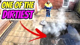 Shocking Transformation UKs Filthiest Patio Cleaned [upl. by Nnayrrehs]