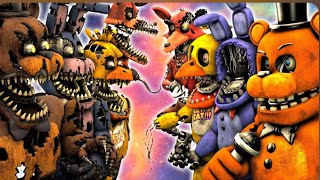 Nightmare animatronics 🆚 withered animatronics ￼￼￼￼ [upl. by Jp555]