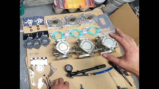 How to check popoff pressure and setup carberator linkages on Mikuni Sbn 44s 46 48 50 mm carbs [upl. by Hsetim]