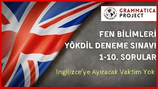 Fen Bilimleri YÖKDİL Deneme Sınavı 1 Bölüm 110 sorular [upl. by Lud322]