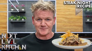 Gordon Ramsay Cooks Up a Simple Steak Dinner with Fries [upl. by Ydak983]