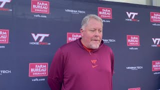 Hokies Price on facing Marshall [upl. by Sordnaxela]