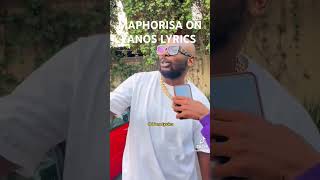 MAPHORISA ON YANOS LYRICS ❤️🇿🇦💯🙌🔥🔥 [upl. by Rondi]