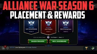 Alliance War Season 6  Placement amp Rewards  Marvel Contest of Champions [upl. by Ardyaf]