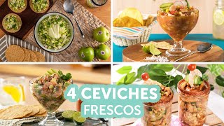 4 ceviches frescos  Kiwilimón [upl. by Mandel]