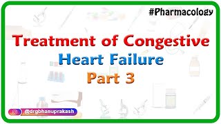 CVS Pharmacology  Treatment of congestive heart failure part 3 [upl. by Alyhs]