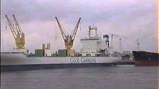 Banana Boat and other Merchant Ships in Zeebrugge Docks 1998 [upl. by Fonsie]