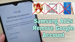 New Method Samsung A02s SMA025F Remove Google Account Bypass FRP Without PC [upl. by Mohkos]