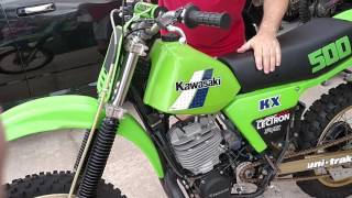 1983 KX500 [upl. by Ahsiemac]