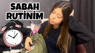 SABAH RUTİNİM Okul Günü Vlog Tuana Zeybek [upl. by Ainsley708]