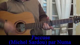 Jaccuse Michel Sardou reprise guitare voix 1976 [upl. by Omura]