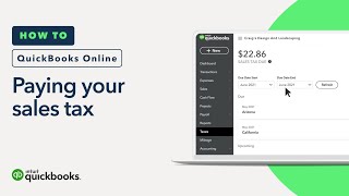 How to pay your sales tax with QuickBooks Online [upl. by Farmelo]