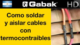 Como soldar con estaño y aislar cables con termocontraibles [upl. by Frymire]