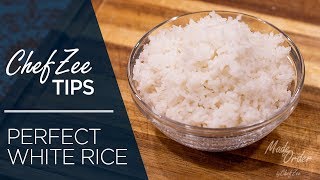 How to Make The Perfect White Rice  Cooking Tips  Made To Order  Chef Zee Cooks [upl. by Luca]