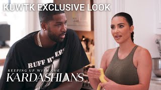 Tristan Thompson Gets Kim Kardashians Advice on Khloé  KUWTK Exclusive Look  E [upl. by Prober]