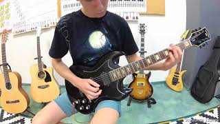 Fear of the dark  Iron Maiden full electric guitar cover Nauka gry na gitarze Warszawa [upl. by Domenico]