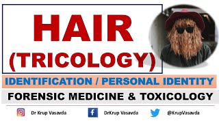 Hair Analysis in Identification  Personal Identity  Dr Krup Vasavda [upl. by Sirovat]