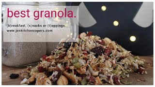 Best Healthy Granola Recipe I Homemade [upl. by Eelaroc]