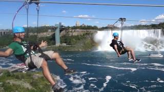 ZIPLINE NIAGARA FALLS CANADA MISTRIDER [upl. by Ambros]